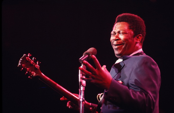 B.B King trong một chương trình biểu diễn tại Amstecdam, 1972.