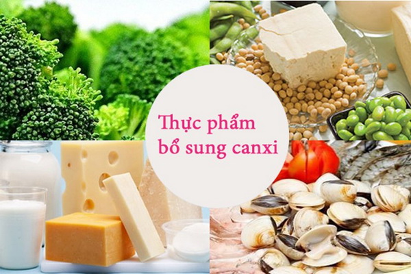 Nên bổ sung canxi qua thực phẩm.