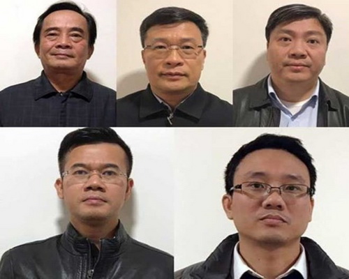 Một số bị can trong vụ án.