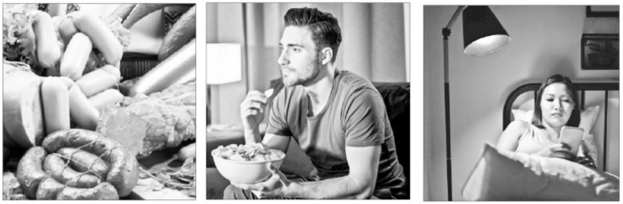 Ăn quá nhiều thực phẩm chế biến sẵn, sử dụng quá nhiều phương tiện truyền thông, đi ngủ muộn  làm tăng nguy cơ mắc trầm cảm.