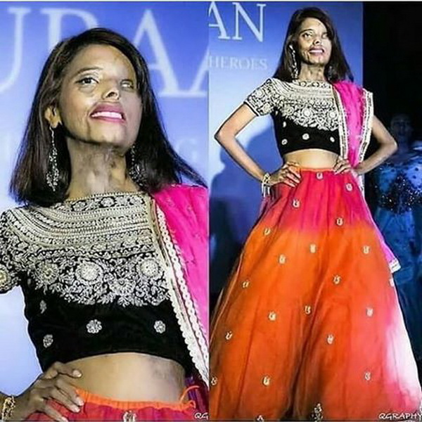 Nhà thiết kế thời trang kiêm người mẫu Anmol Rodriguez trong một chương trình giới thiệu sản phẩm mới.