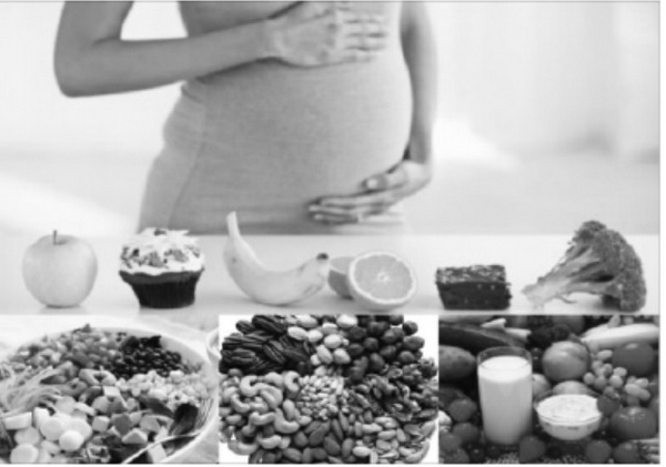Chế độ dinh dưỡng đầy đủ trong thai kỳ giúp mẹ và bé khỏe mạnh.
