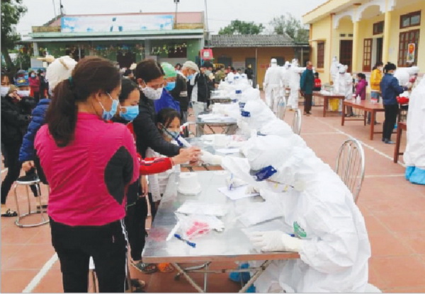 Đẩy mạnh xét nghiệm ở Hải Dương.