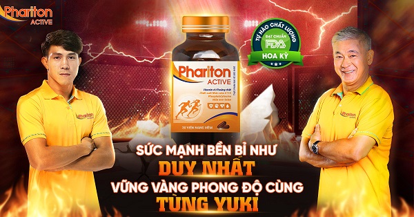 Nhà vô địch Nguyễn Trần Duy Nhất và diễn viên, vệ sĩ nổi tiếng Tùng Yuki lựa chọn Phariton ACTIVE là viên uống bổ sung dưỡng chất tăng năng lượng võ sĩ.