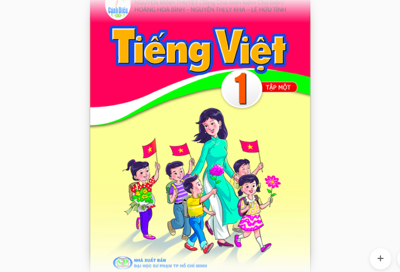 Chỉnh sửa, thay thế một số nội dung trong SGK Tiếng Việt lớp 1 Cánh Diều