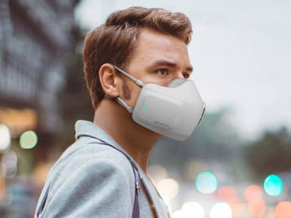 khẩu trang kiêm máy lọc không khí
