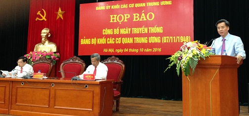 dang bo khoi co quan trung uong