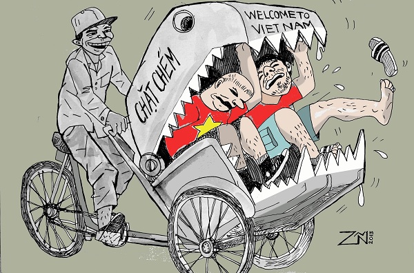 Giao thông Việt Nam qua tranh biếm họa  VnExpress