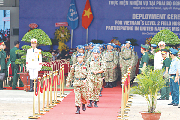 Bệnh viện dã chiến Việt Nam xuất quân tham gia Phái bộ Gìn giữ Hòa bình Liên hiệp quốc Nam Sudan