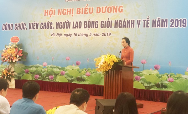 Hội nghị biểu dương CCVCNLĐ giỏi ngành Y tế năm 2019