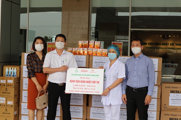 Tập đoàn AIKYA PHARMA: Tiếp tục ủng hộ công tác chống dịch trong và ngoài nước