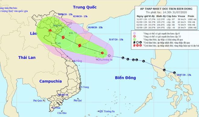 Khẩn cấp ứng phó áp thấp nhiệt đới trên Biển Đông