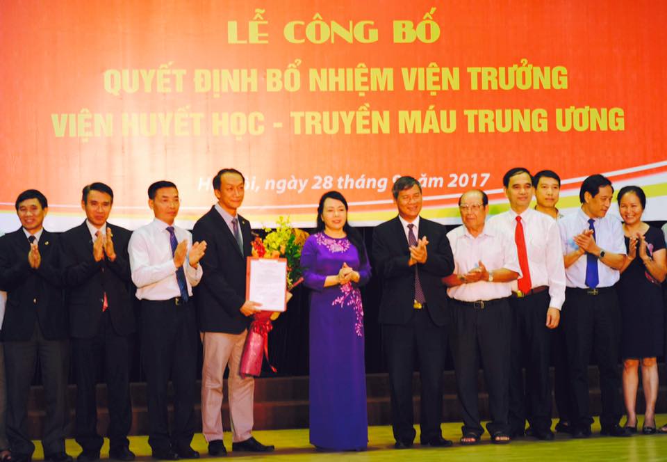 TS.BS Bạch Quốc Khánh được bổ nhiệm là Viện trưởng Viện Huyết học và Truyền máu TW