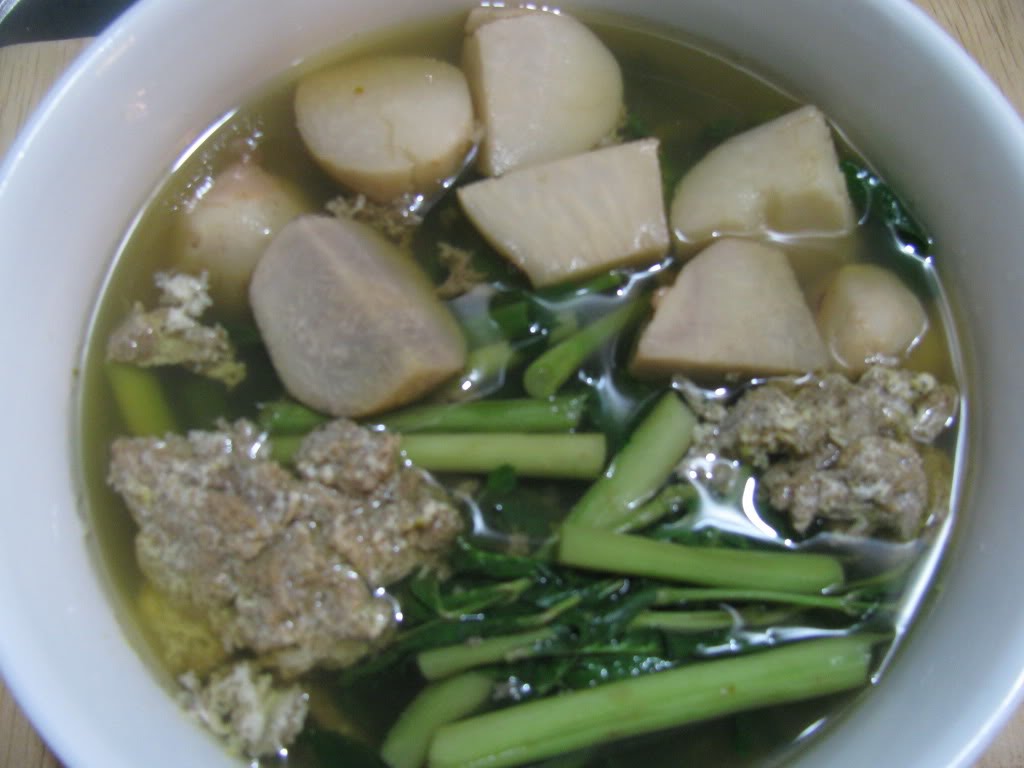 Canh cua khoai sọ