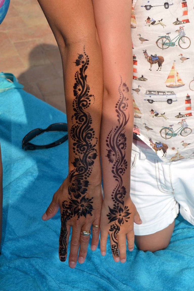 Ngọc Henna Tattoo Shop Mực vẽ Henna giả săm hình săm tạm thời