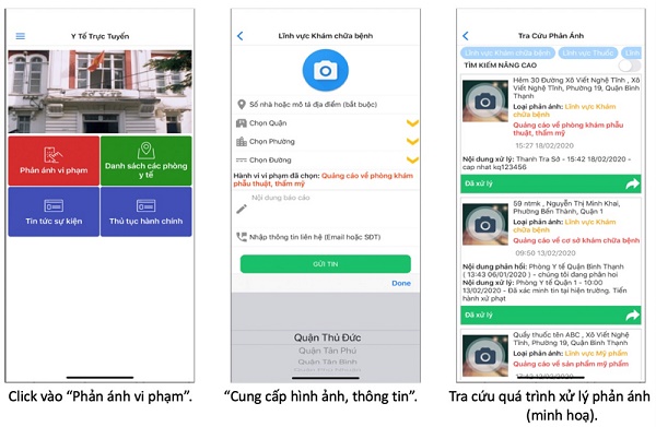 TP.HCM: Tiếp nhận 101 phản ánh của người dân qua ứng dụng “Y tế trực tuyến”