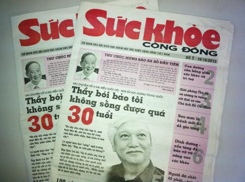 Báo Sức khỏe cộng đồng ra số báo đầu tiên 1