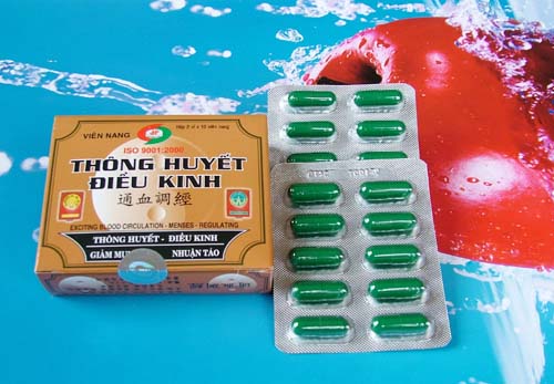 Đình chỉ lưu hành viên nang thông huyết điều kinh 1