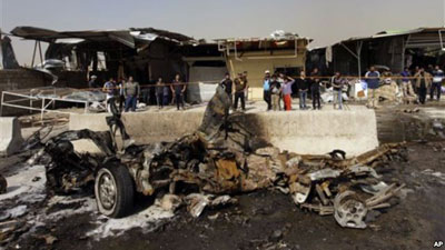 Đánh bom liên hoàn ở thủ đô Iraq, 28 người chết	 1