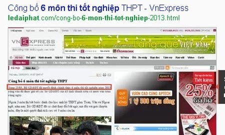 Bác tin đồn '6 môn thi tốt nghiệp 2013' 1