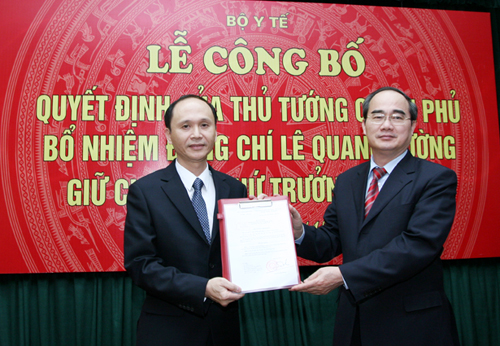 GS.TS Lê Quang Cường được bổ nhiệm giữ chức Thứ trưởng Bộ Y tế 1
