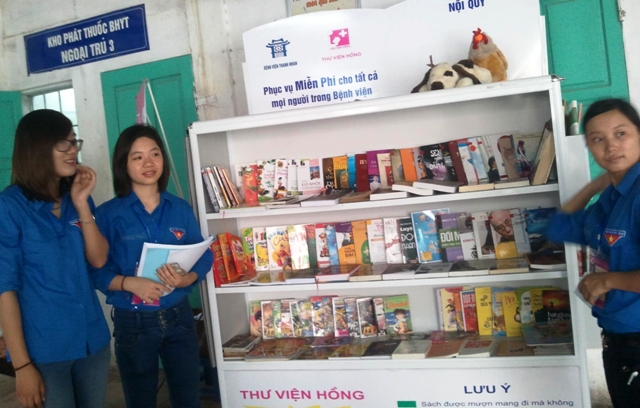 Lần đầu tiên triển khai mô hình thư viện trong bệnh viện 1