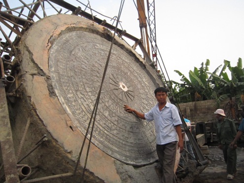 Thanh Hóa đúc trống đồng lớn nhất thế giới 2