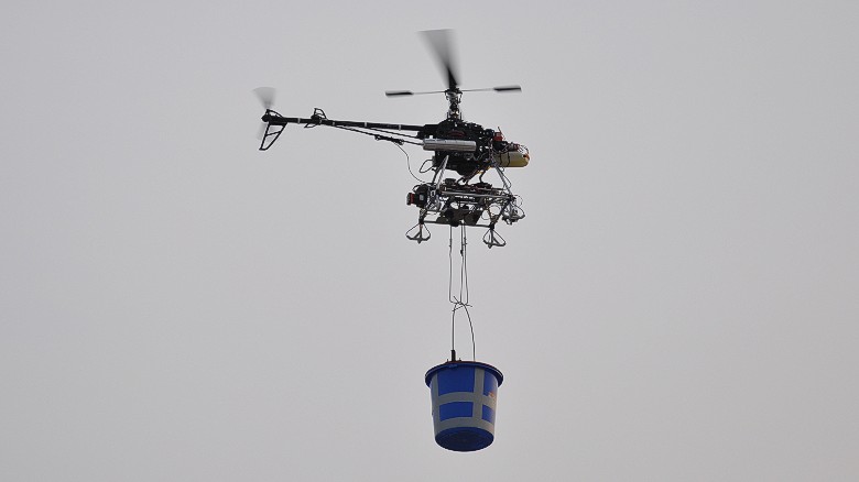 Drones can be used for transport, agriculture or security. 