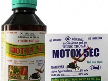 Xác định dân dùng thuốc trừ sâu Motox 5EC để bắt cua đồng 1 Xác định dân dùng thuốc trừ sâu Motox 5EC để bắt cua đồng 1