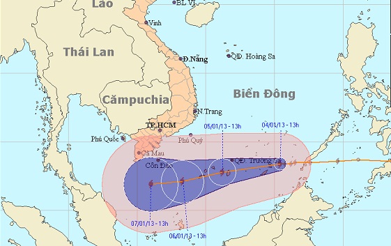 Bão số 1 còn cách đảo Trường Sa Lớn khoảng 390km 1 Bão số 1 còn cách đảo Trường Sa Lớn khoảng 390km 1