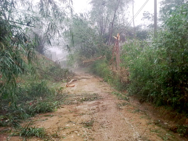 Mưa đá dữ dội lại "tấn công" Lào Cai 3