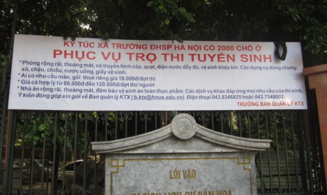 Chủ nhà trọ đua nhau “hét giá” với thí sinh thi ĐH-CĐ 2