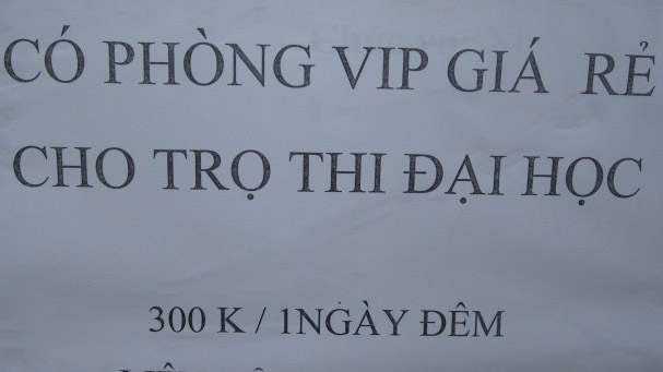 Chủ nhà trọ đua nhau “hét giá” với thí sinh thi ĐH-CĐ 1
