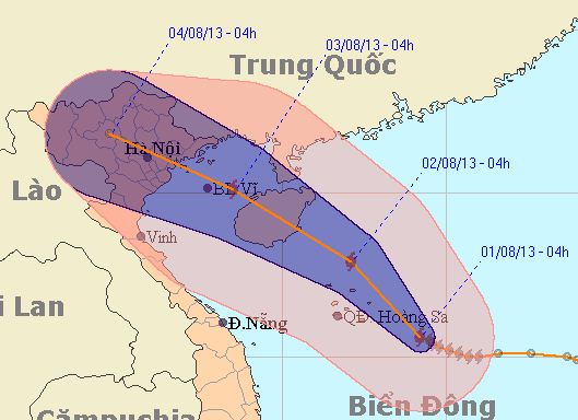 Bão Jebi tăng tốc vào miền Bắc, gió giật cấp 10 1