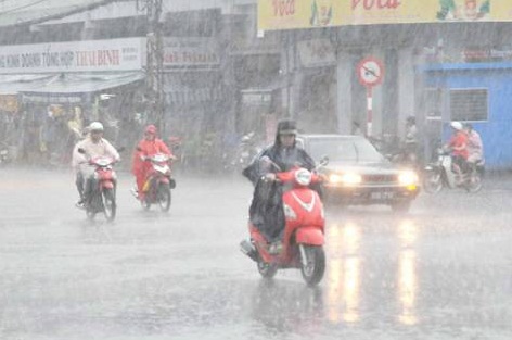 Miền Bắc mưa giông đến hết tuần 1