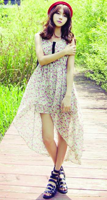 Điệu với váy đuôi tôm