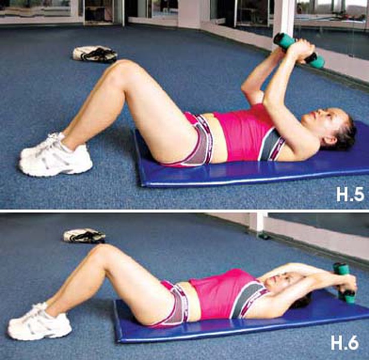 động tác giúp vòng 1 đầy đặn