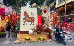 Vào mùa kinh doanh Tết, phố phụ kiện trang trí rực rỡ sắc màu- Ảnh 6.