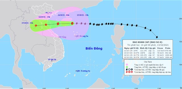 TIN BÃO KHẨN CẤP: Bão số 8 tiến nhanh vào đất liền, mưa lớn tới 350mm - Ảnh 2.