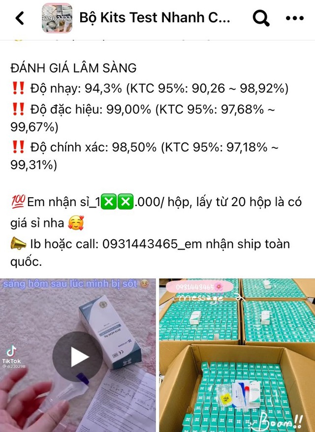 Những bộ kit xét nghiệm COVID-19 bằng mẫu nước bọt được quảng cáo với những lời &quot;có cánh&quot;