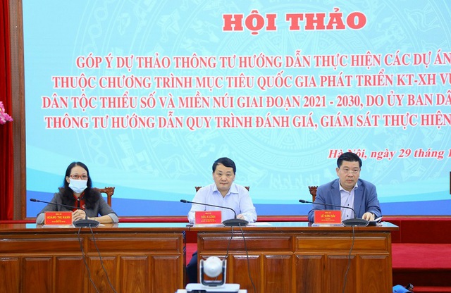 Khẩn trương hoàn thiện hướng dẫn thực hiện các dự án  Chương trình MTQG phát triển vùng dân tộc thiểu số và miền núi - Ảnh 1.