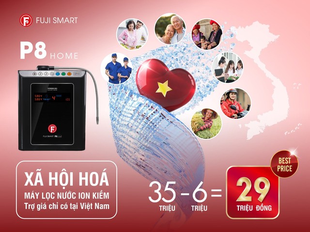 Fuji Smart P8 Home máy lọc nước ion kiềm giá tốt cho mọi nhà - Ảnh 2.