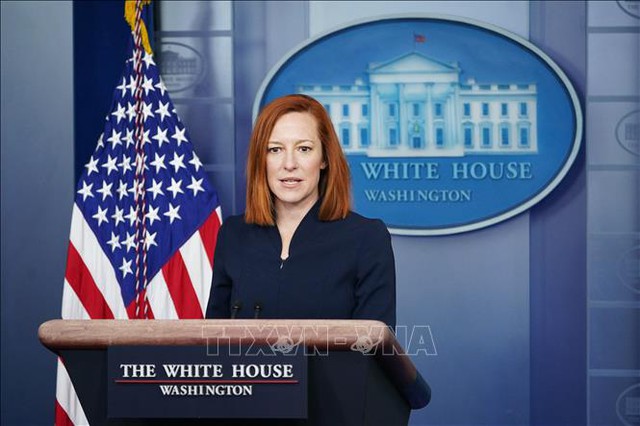 Thư ký báo chí Nhà Trắng Jen Psaki mắc COVID-19 - Ảnh 1. Thư ký báo chí Nhà Trắng Jen Psaki mắc COVID-19 - Ảnh 1.