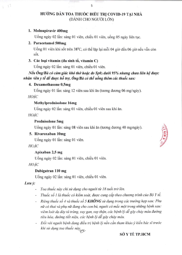 Toa thuốc cho F0 điều trị tại nhà - Ảnh 1.