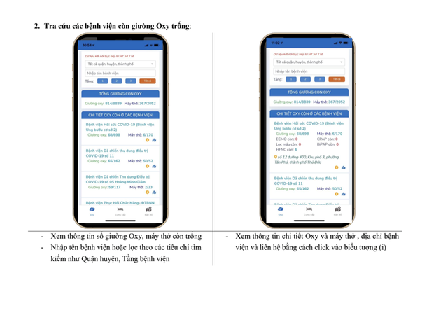Hướng dẫn tìm giường oxy cho bệnh nhân trên điện thoại - Ảnh 3.