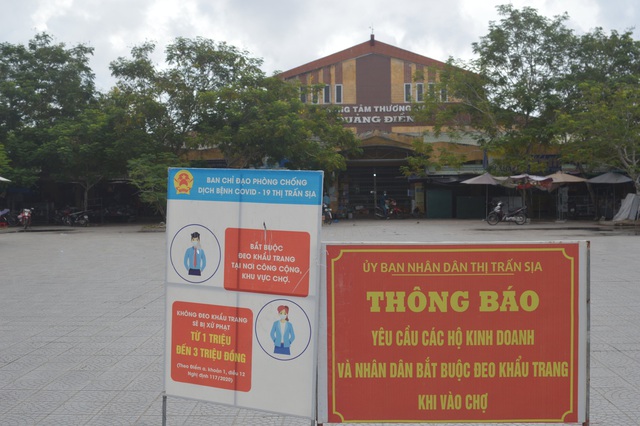 Thừa Thiên Huế: Một chợ huyện tạm dừng hoạt động sau khi có các ca nghi nhiễm cộng đồng - Ảnh 2.