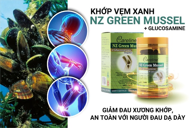 Khớp vẹm xanh Careline - Giảm đau xương khớp, an toàn với người đau dạ dày - Ảnh 2.