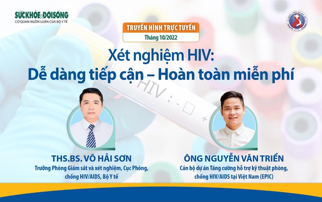 Truyền hình trực tuyến: Xét nghiệm HIV - Dễ dàng tiếp cận, hoàn toàn miễn phí - Ảnh 1.