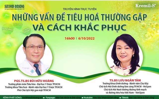 Truyền hình trực tuyến: &quot;Những vấn đề tiêu hóa thường gặp và cách khắc phục&quot; - Ảnh 2.