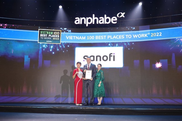 Sanofi thăng hạng, giữ vị trí cao trong “Top 100 nơi làm việc tốt nhất Việt Nam 2022” - Ảnh 1.